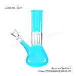 8 INCH SOLID BLUE PERCOLATOR 14MM